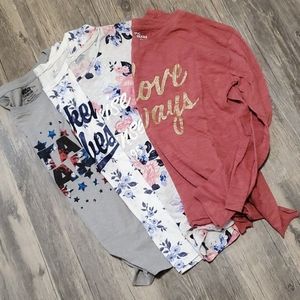 4 girl tees H&M, Epic Threads, Star Wars Size 14/L